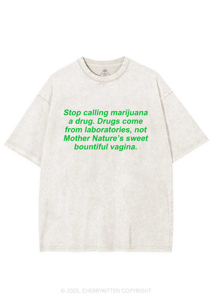 Drxgs Come From Lab Y2K Washed Tee Cherrykitten