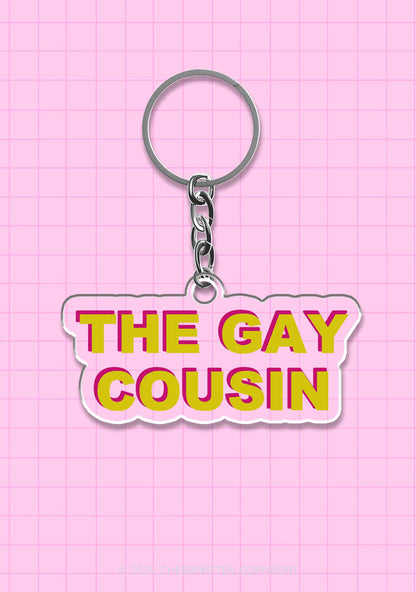The Gay Cousin Pride 1Pc Y2K Keychain Cherrykitten