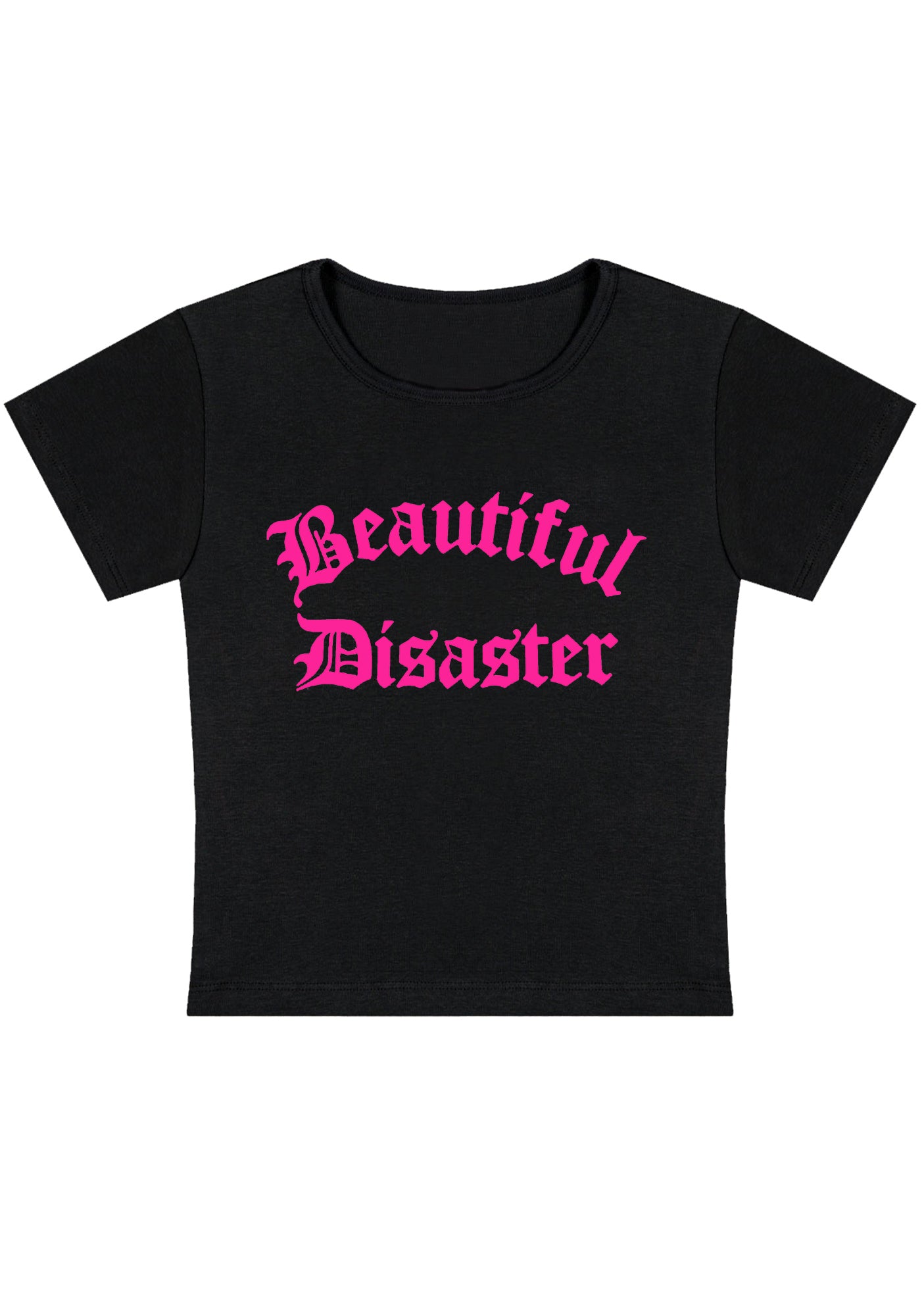 Curvy Beautiful Disaster Baby Tee