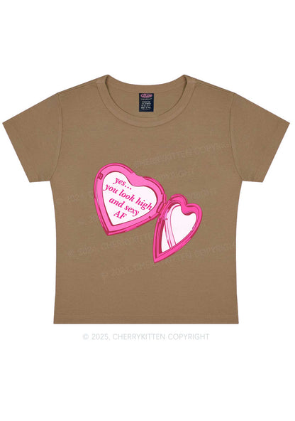 Yes You Look High Y2K Baby Tee Cherrykitten