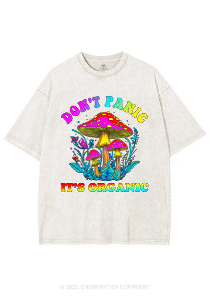 Dont Panic Its Organic Y2K Shirts Washed Tee Cherrykitten