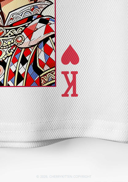 Red Heart King Pride Y2K Crop Sport Jersey Shirts Cherrykitten