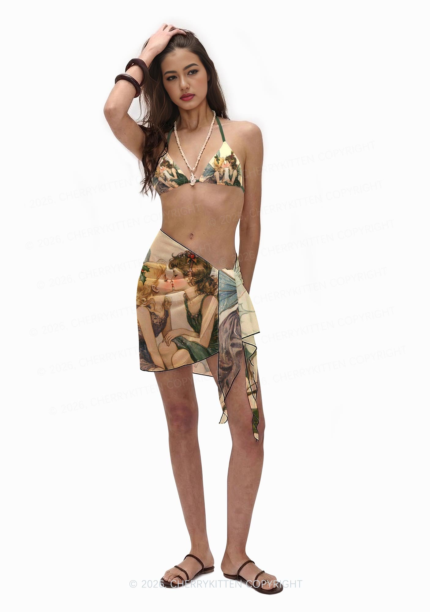 Fairy Kiss Pride Y2K Print Bikini Set Cherrykitten