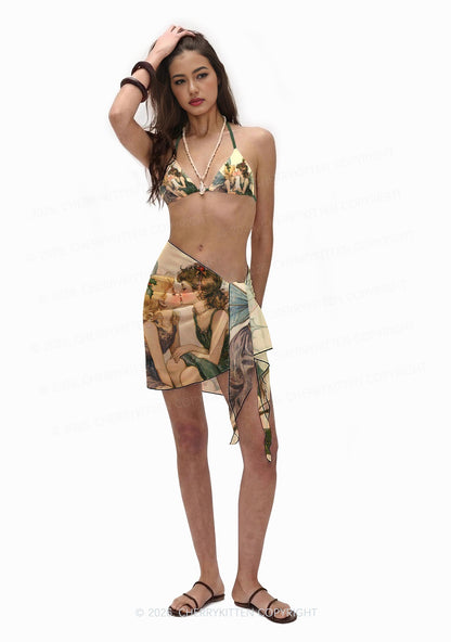 Fairy Kiss Pride Y2K Print Bikini Set Cherrykitten