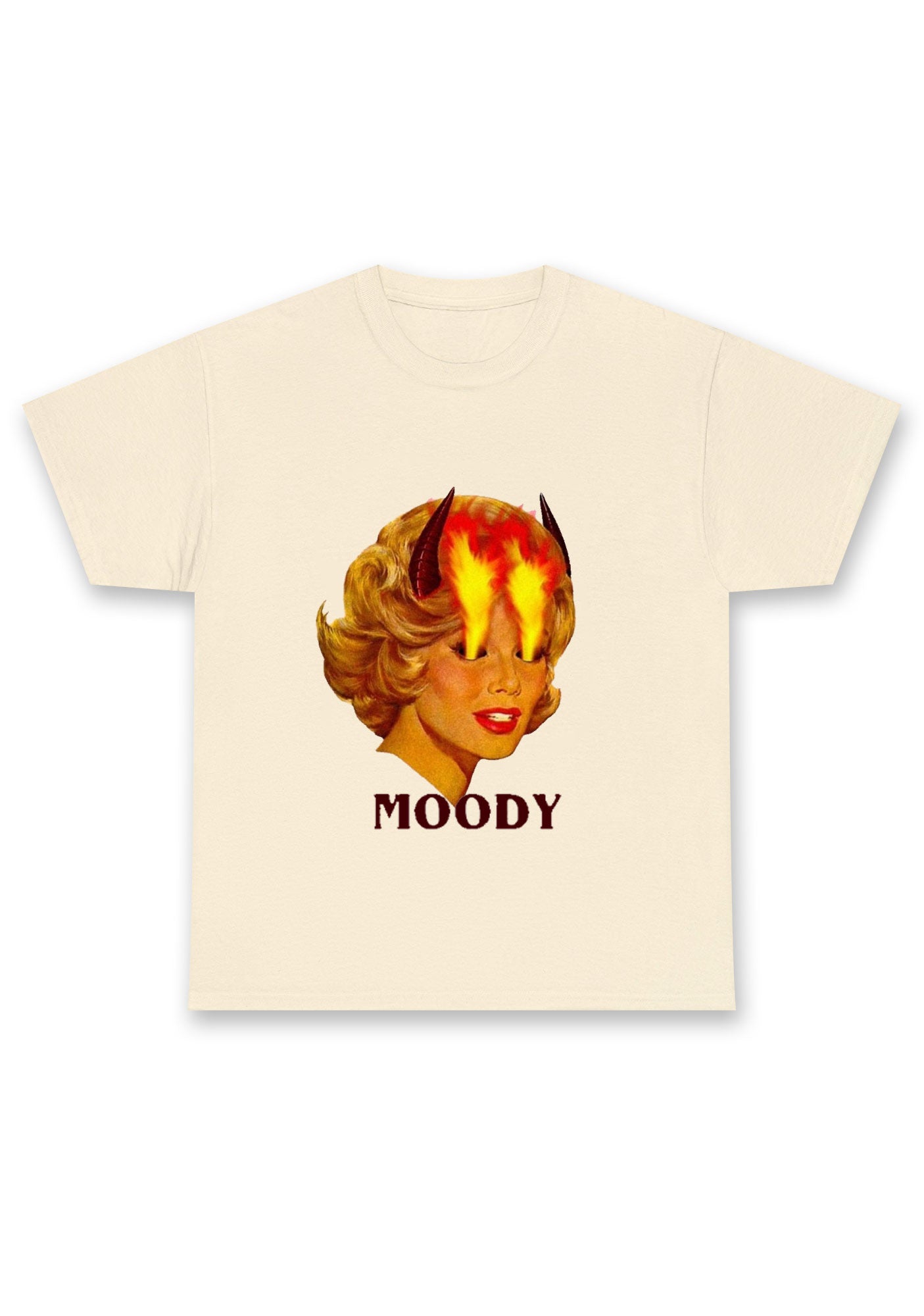 Moody Angry Woman Chunky Shirt