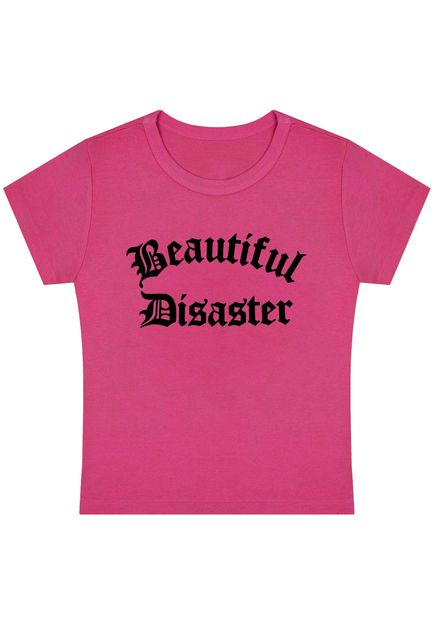 Beautiful Disaster Y2K Baby Tee