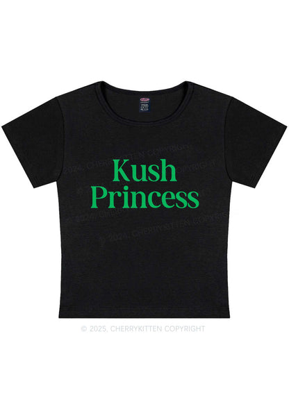 Kush Princess Y2K Baby Tee Cherrykitten