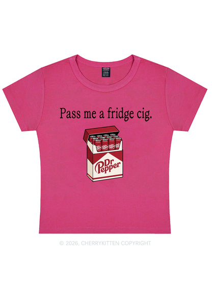Pass Me A Fridge Cig Red Drinks Y2K Baby Tee Cherrykitten