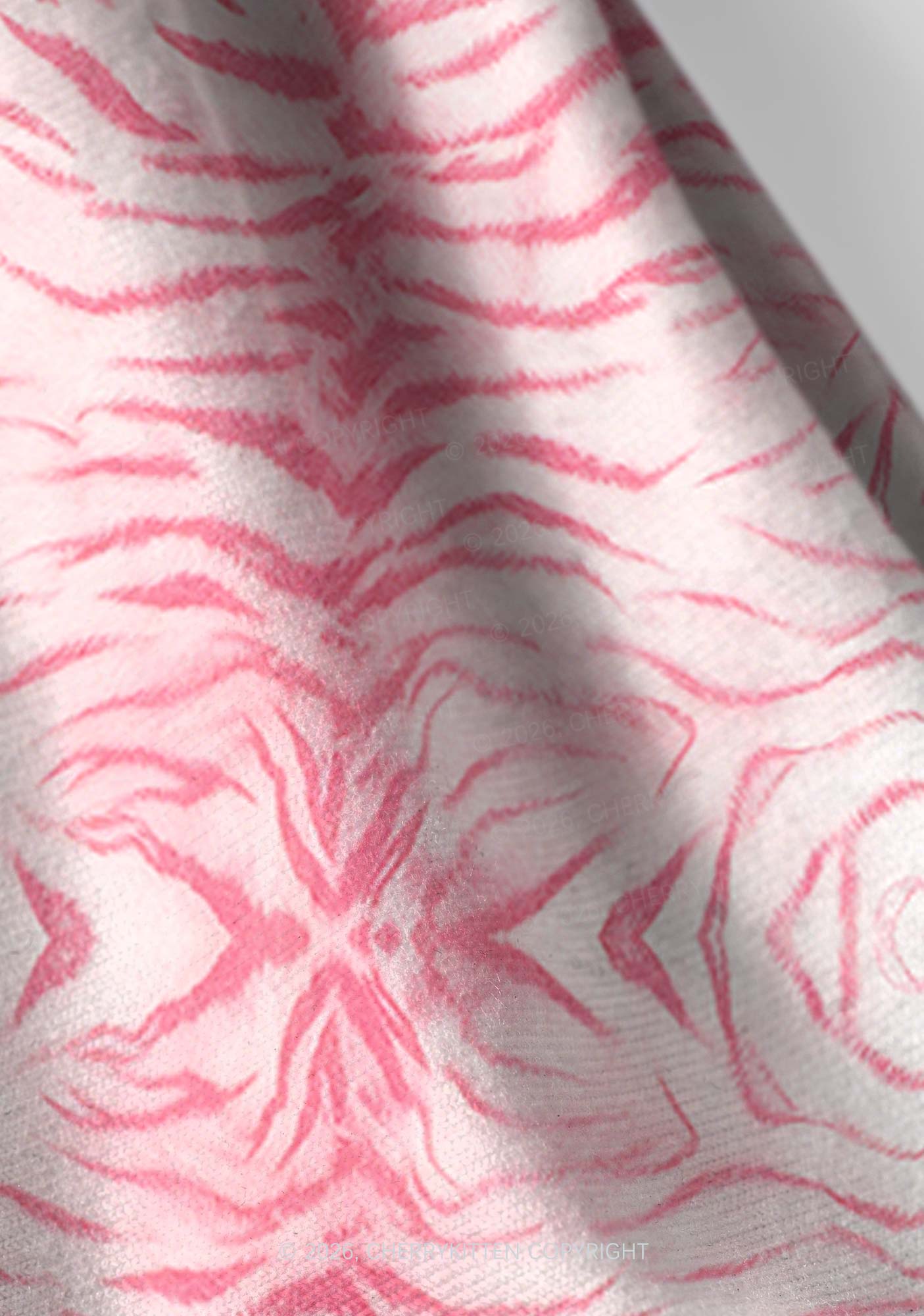 Pink Tiger Stripe Y2K Print Headband Cherrykitten