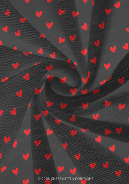 Hearts Fly Valentine's Day Y2K Print Mini Layered Skirt Cherrykitten