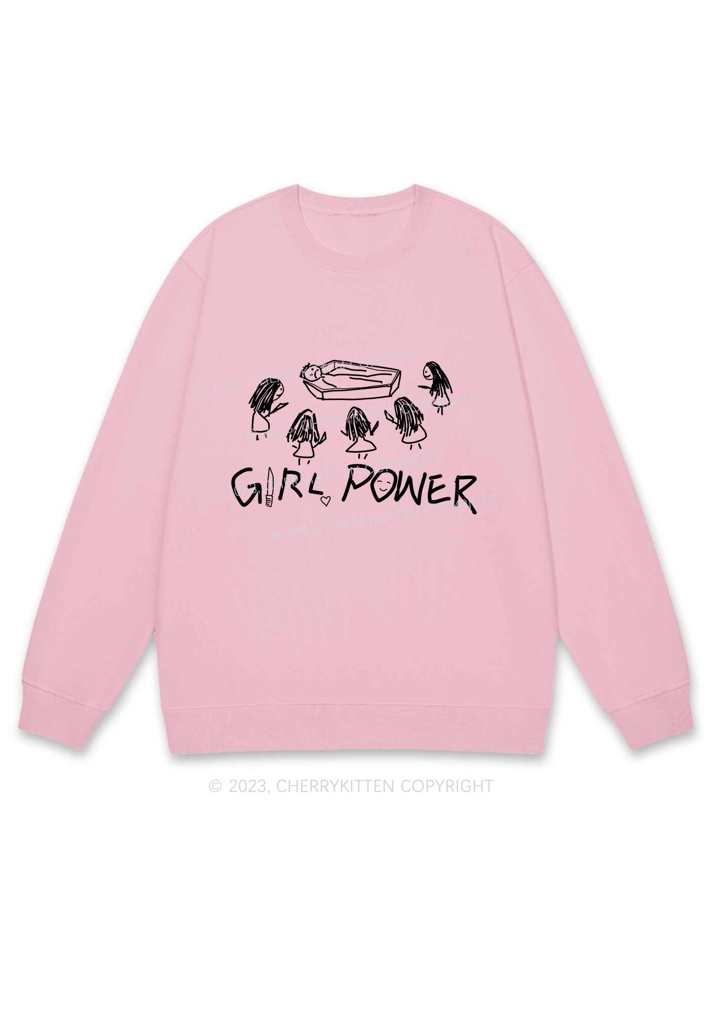 Girls Power Y2K Sweatshirt Cherrykitten