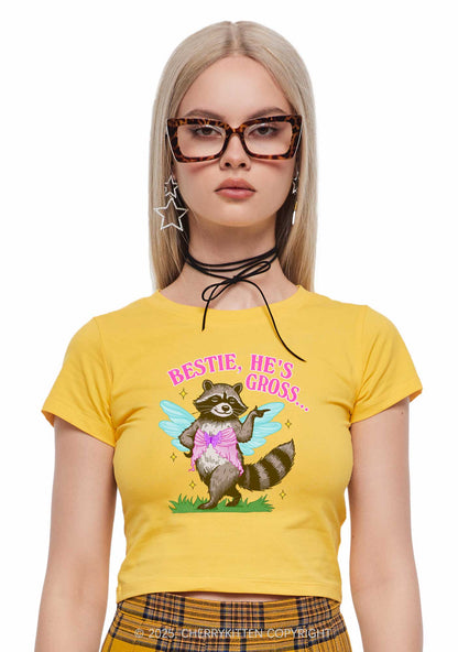 Bestie He Is Gross Y2K Baby Tee Cherrykitten