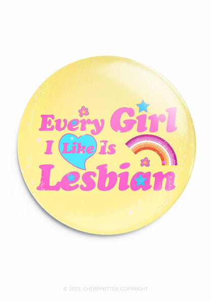 Lesbian Girl Pride 1Pc Y2K Pin Badge Cherrykitten