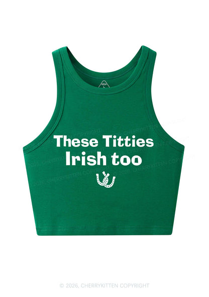 These Txtties Irish Too St Patricks Y2K Crop Tank Top Cherrykitten