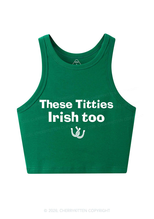 These Txtties Irish Too St Patricks Y2K Crop Tank Top Cherrykitten