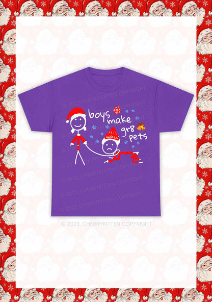 Boys Make Gr8 Pets Christmas Y2K Chunky Shirt Cherrykitten