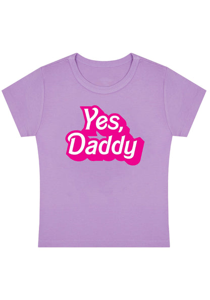 Yes Daddy Y2K Baby Tee