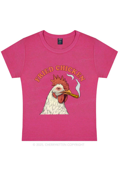 Fried Chicken Y2K Baby Tee Cherrykitten
