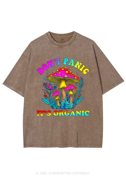Dont Panic Its Organic Y2K Shirts Washed Tee Cherrykitten