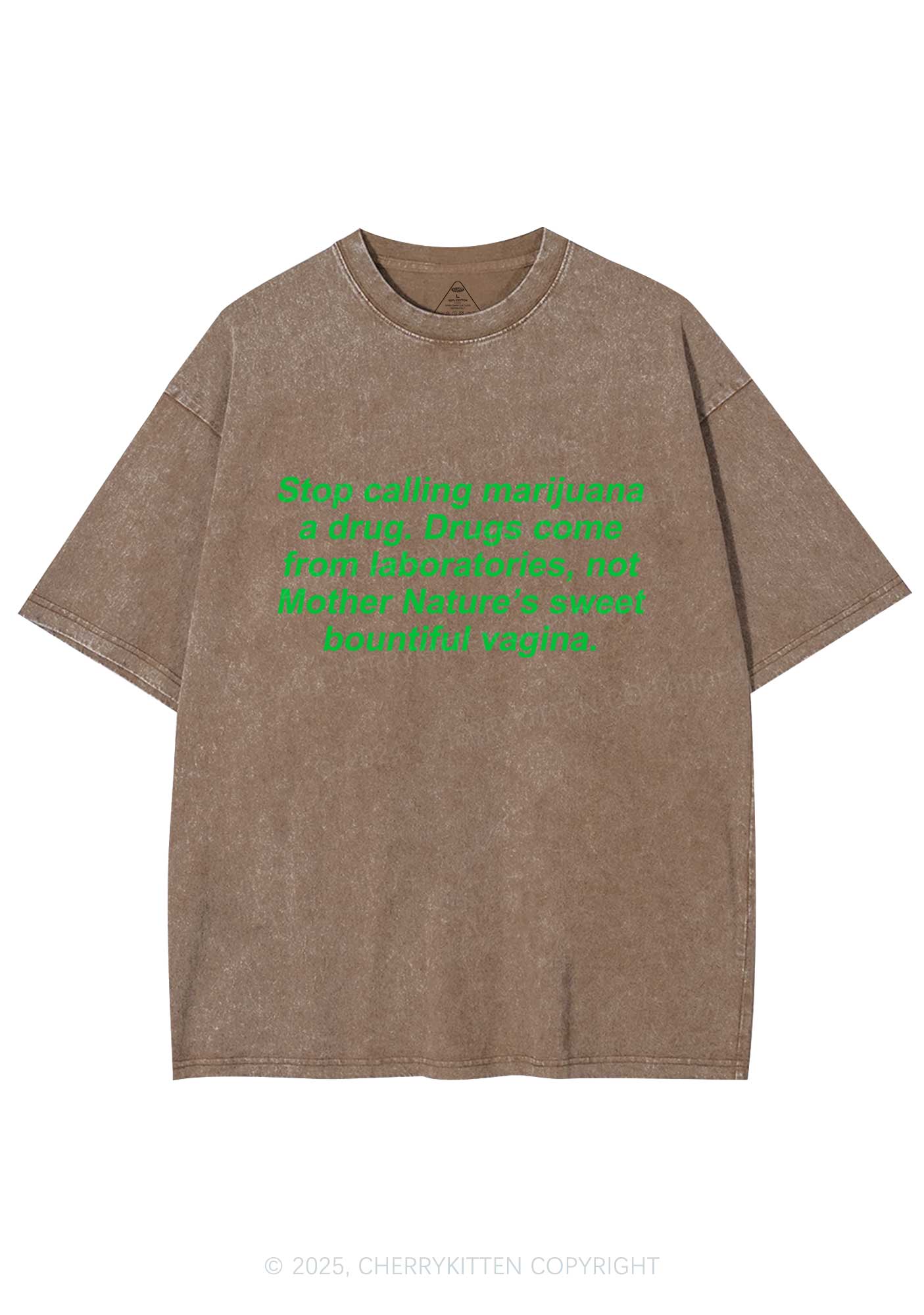 Drxgs Come From Lab Y2K Washed Tee Cherrykitten