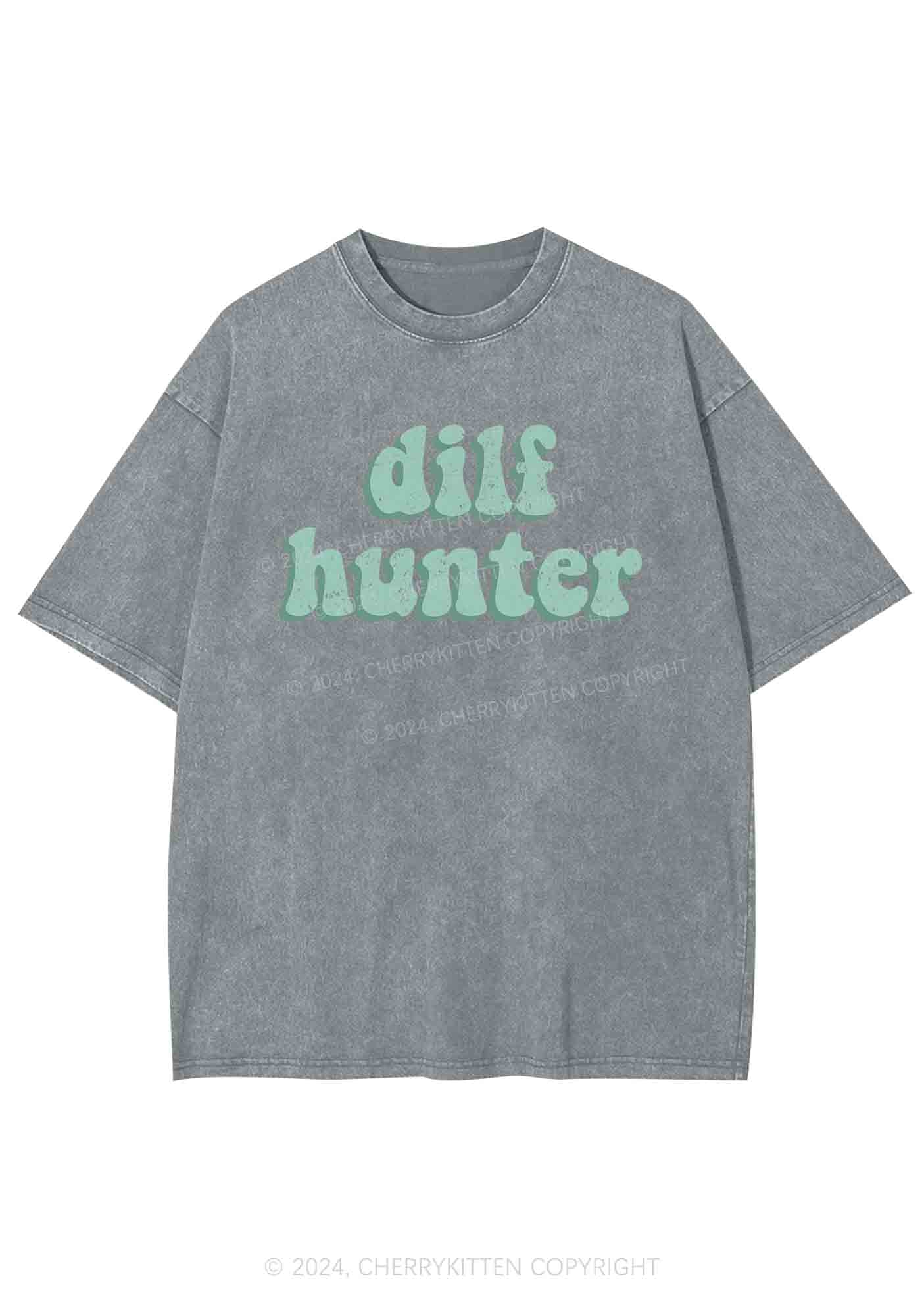 Green Hunter Y2K Washed Tee Cherrykitten