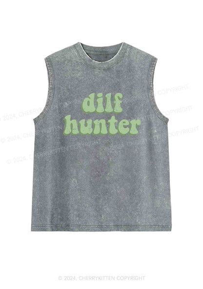 Green Hunter Y2K Washed Tank Cherrykitten