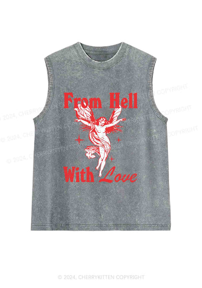From Hall With Love Y2K Washed Tank Cherrykitten