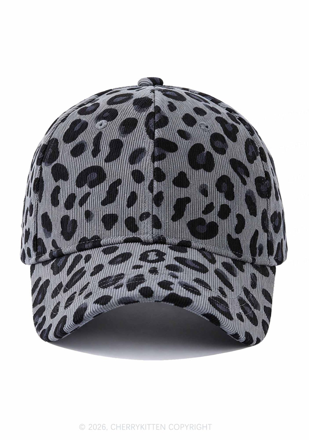 Corduroy Leopard Y2K Baseball Cap Cherrykitten