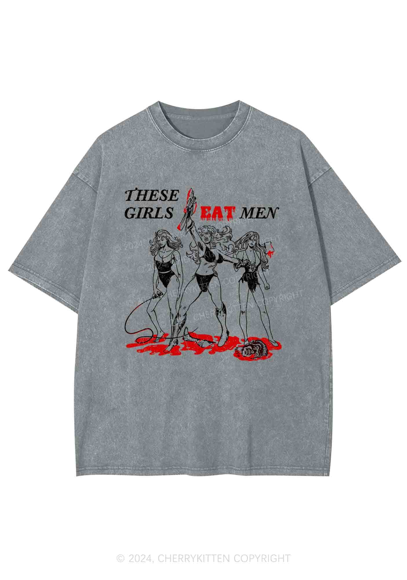 These Girls Eat Men Y2K Washed Tee Cherrykitten