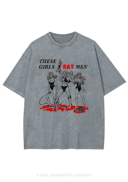 These Girls Eat Men Y2K Washed Tee Cherrykitten