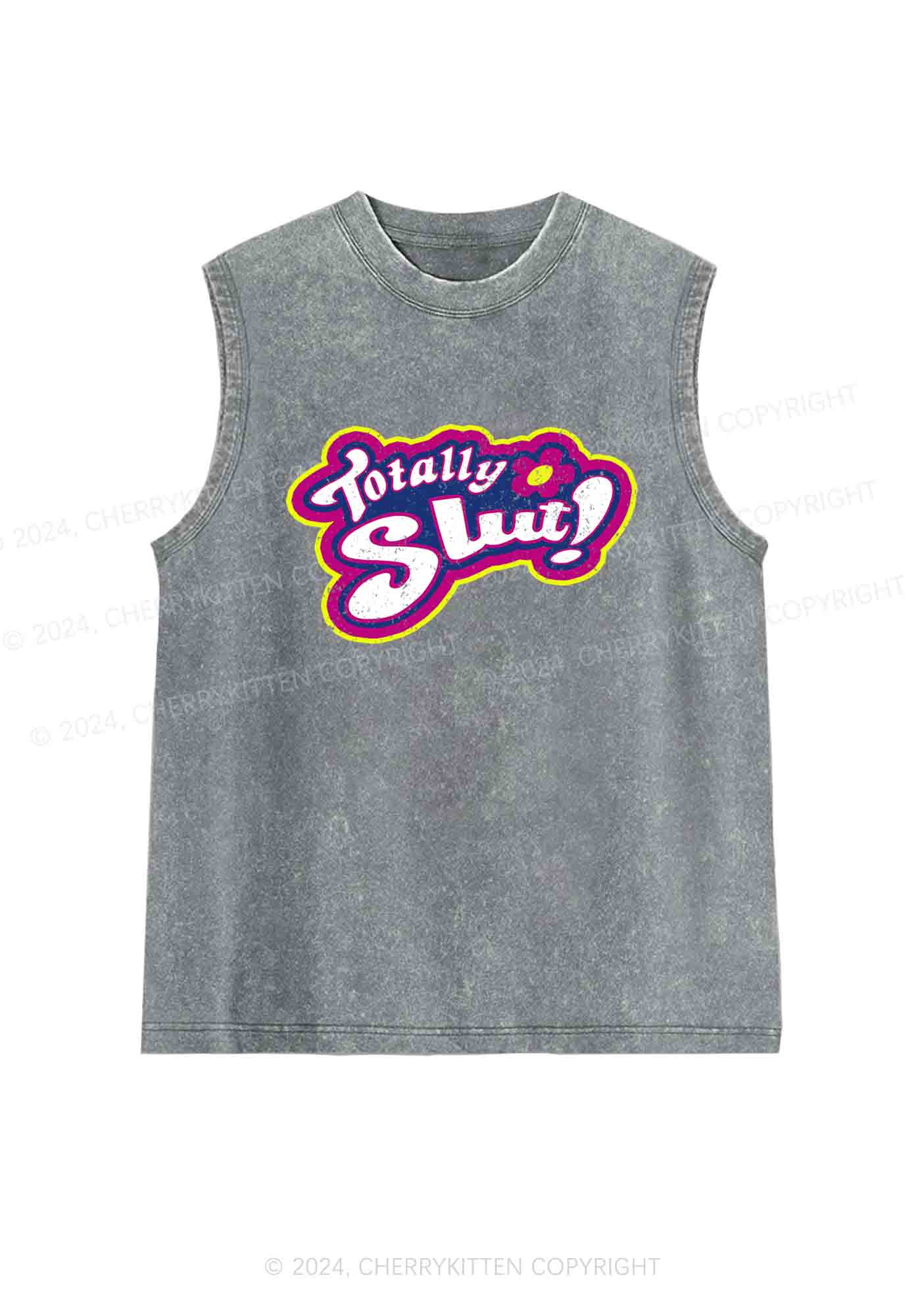 Totally Slxt Y2K Washed Tank Cherrykitten