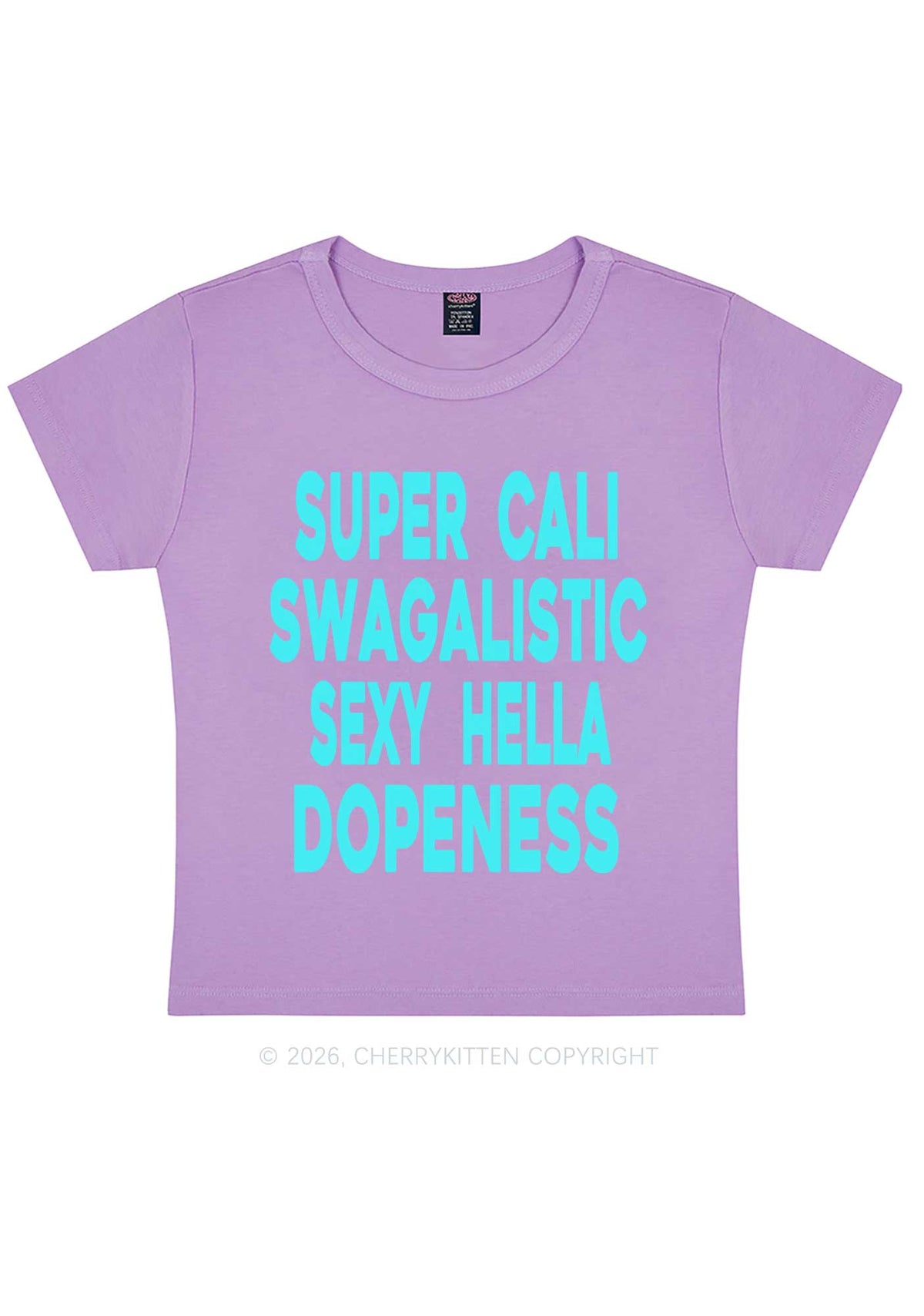 Super Cali Swagalistic Y2K Baby Tee Cherrykitten
