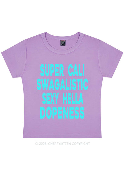 Super Cali Swagalistic Y2K Baby Tee Cherrykitten