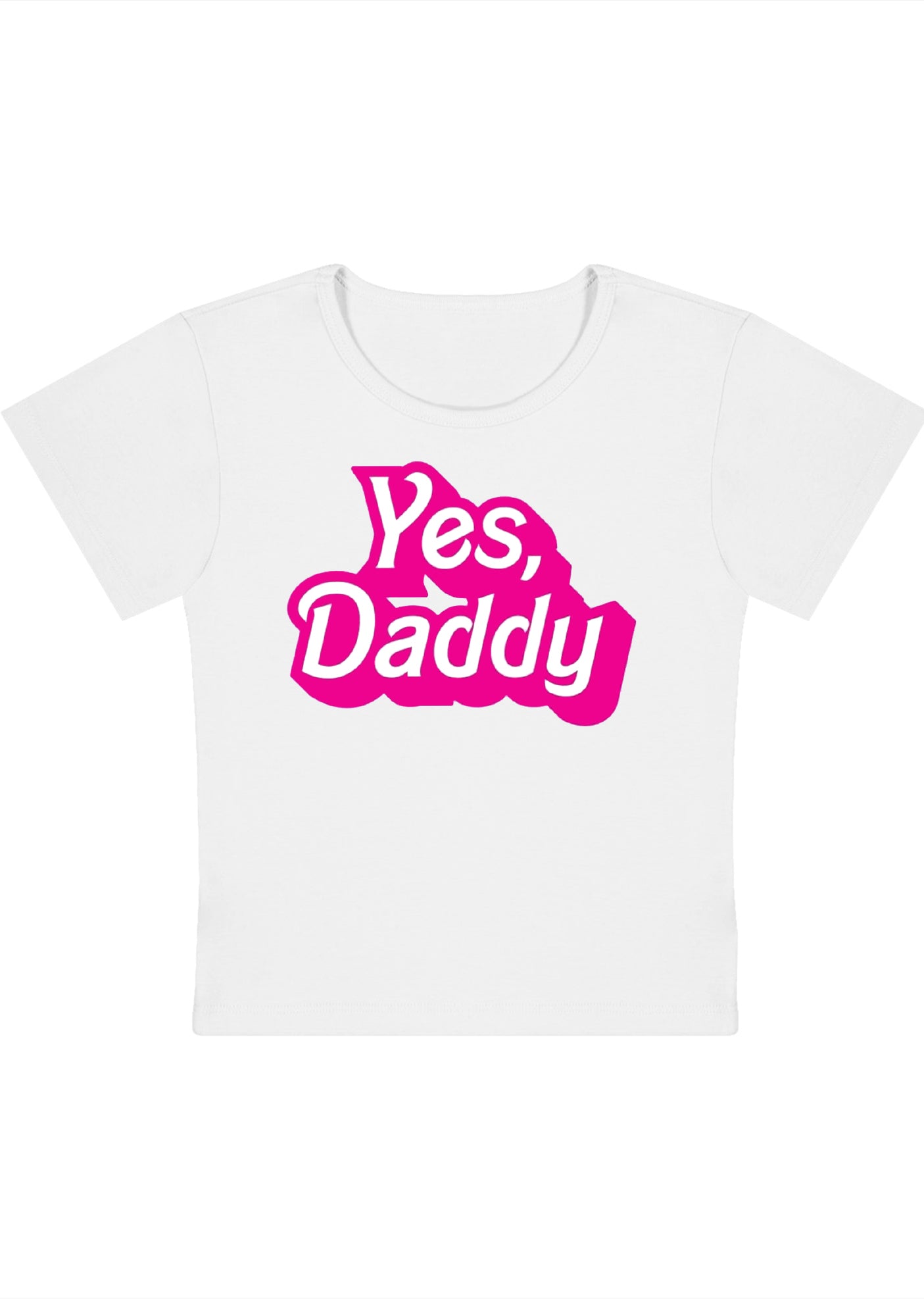 Yes Daddy Y2K Baby Tee
