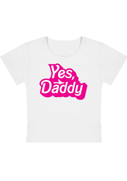 Yes Daddy Y2K Baby Tee