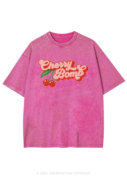 Cherry Bomb Y2K Washed Tee Cherrykitten
