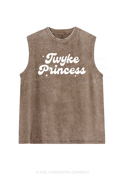 Twyke Princess Pride Y2K Washed Muscle Tank Cherrykitten