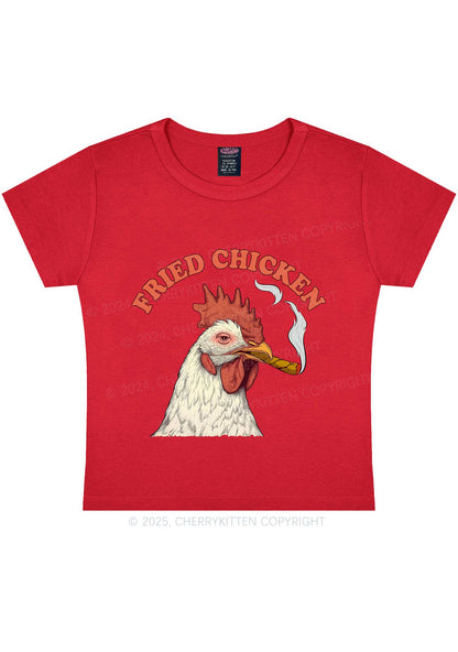 Fried Chicken Y2K Baby Tee Cherrykitten