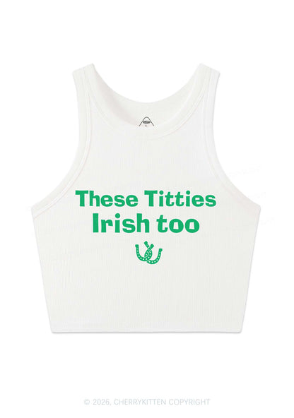 These Txtties Irish Too St Patricks Y2K Crop Tank Top Cherrykitten