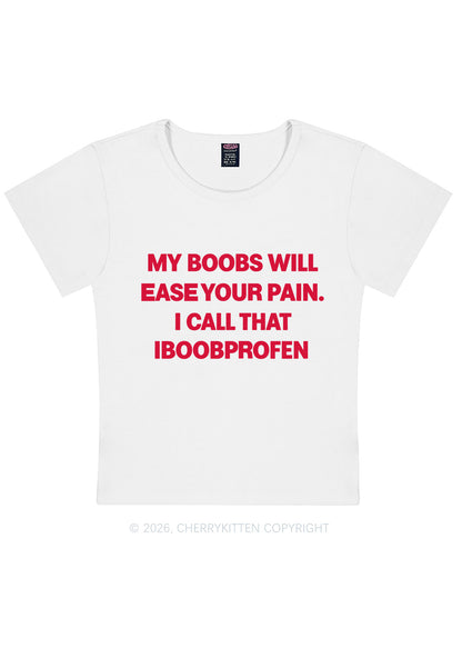 My Bxxbs Ease Your Pain Y2K Baby Tee Cherrykitten