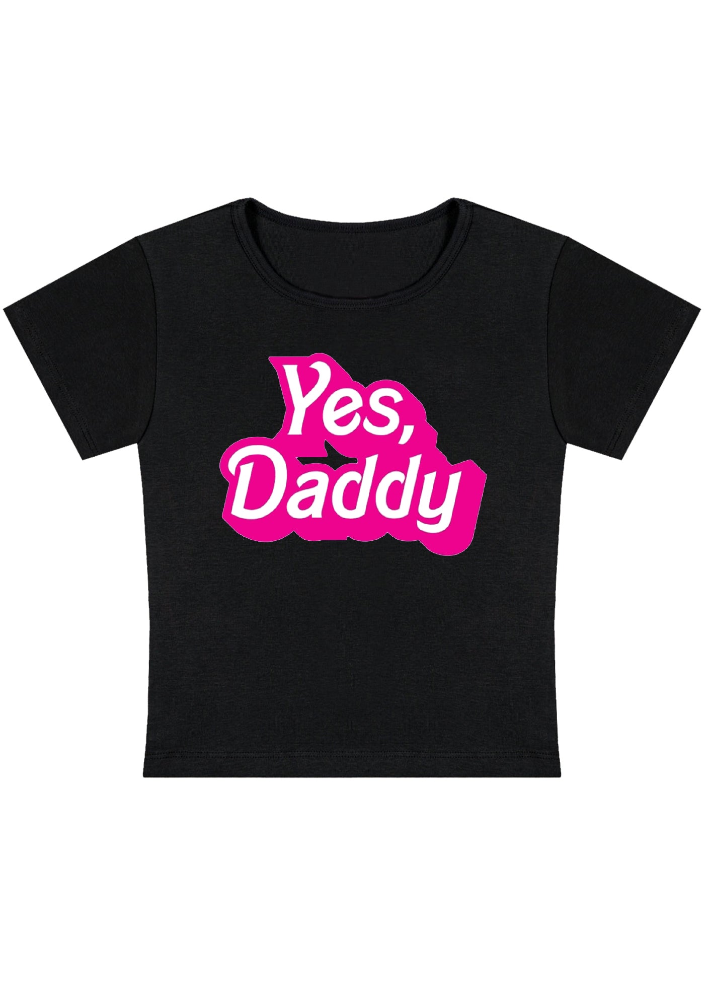 Yes Daddy Y2K Baby Tee