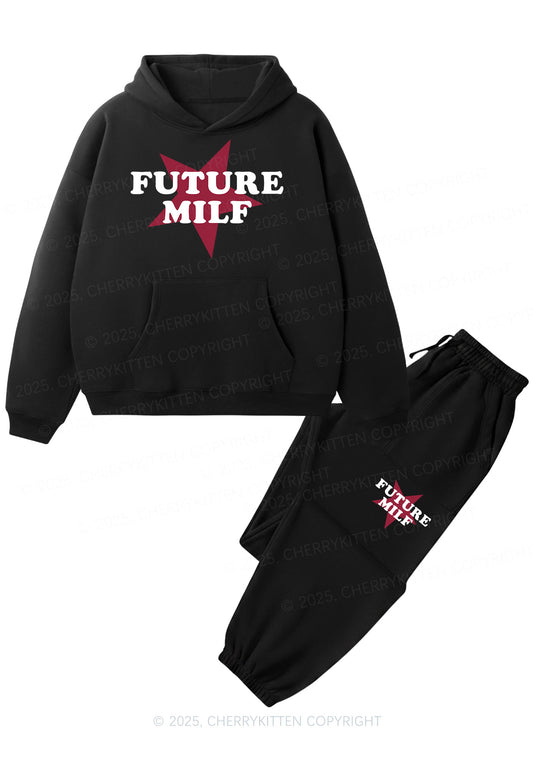 Future Mxxf Y2K Fleece Hoodie Set Cherrykitten