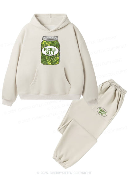 Pickle Slxt Y2K Fleece Hoodie Set Cherrykitten