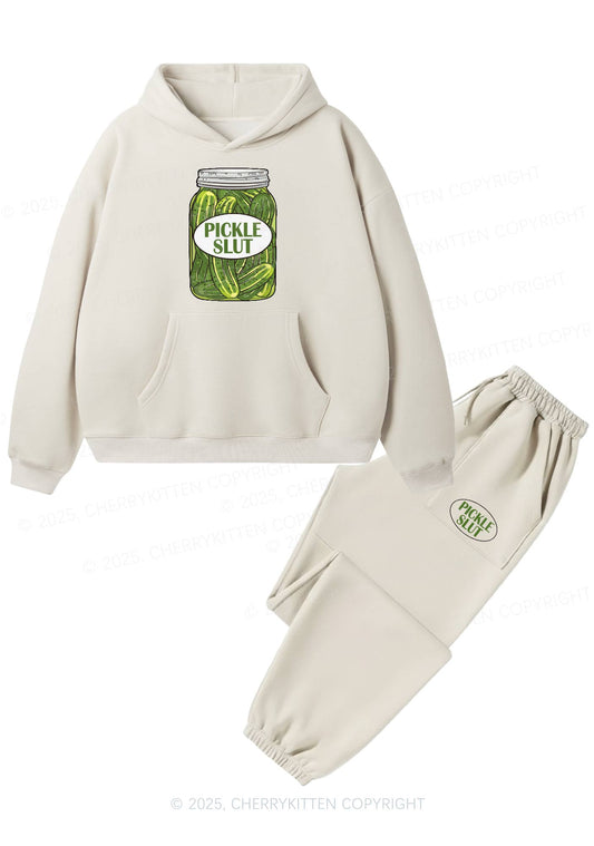 Pickle Slxt Y2K Fleece Hoodie Set Cherrykitten