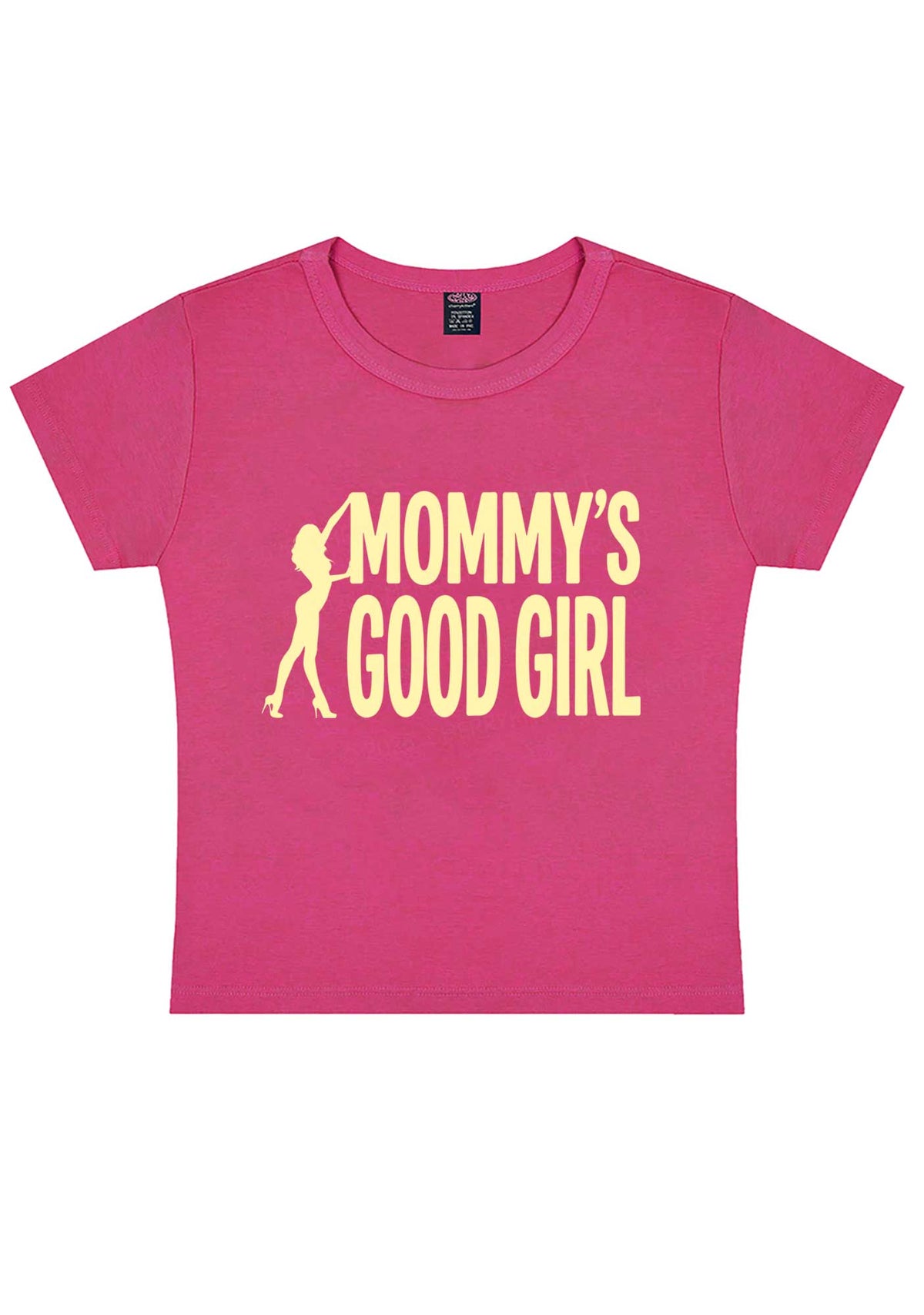 Mommys Good Girl Y2K Baby Tee Cherrykitten