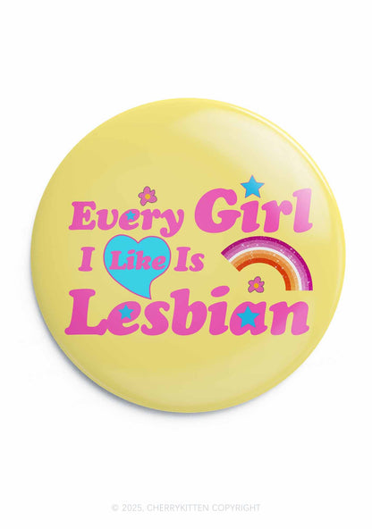 Lesbian Girl Pride 1Pc Y2K Pin Badge Cherrykitten