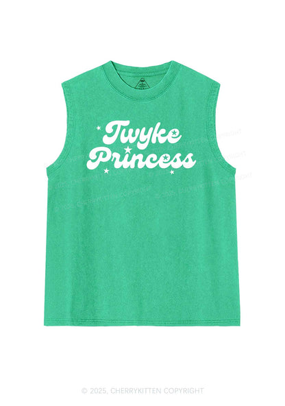 Twyke Princess Pride Y2K Washed Muscle Tank Cherrykitten