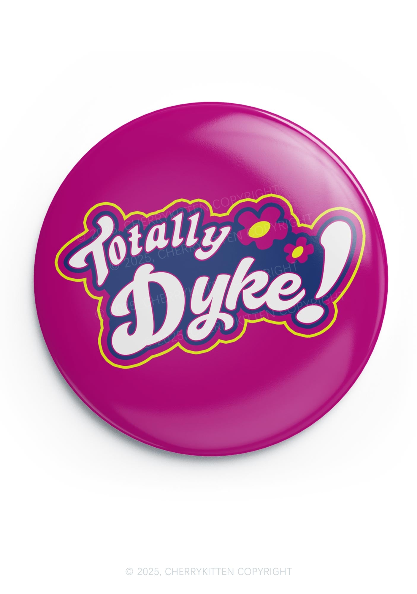 Totally Dyke Pride 1Pc Y2K Pin Badge Cherrykitten