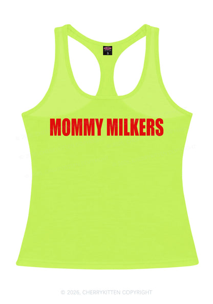 Mommy Milkers Y2K Women Racerback Tank Top Cherrykitten