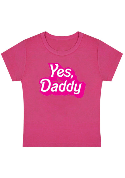 Yes Daddy Y2K Baby Tee